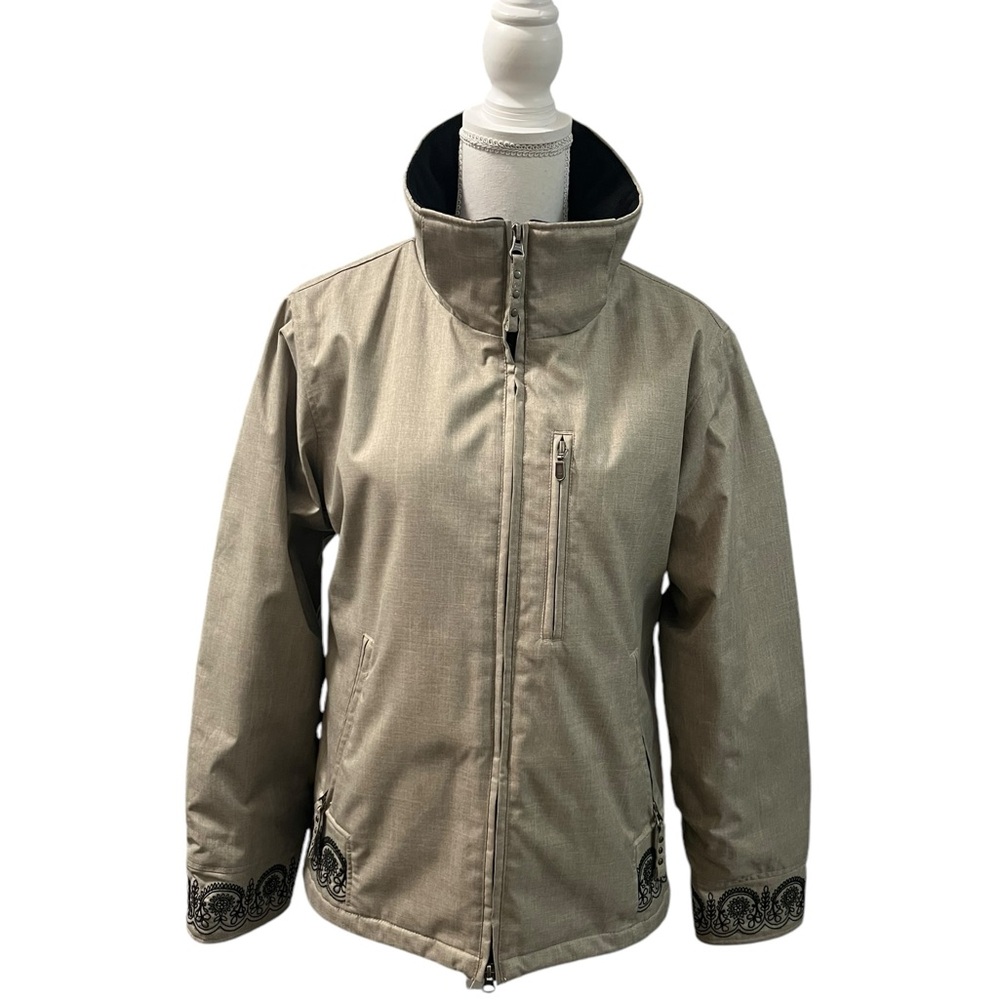 Kemper Ski Snowboard Insulated Jacket Embroidered Accent Trim Women’s M Pockets